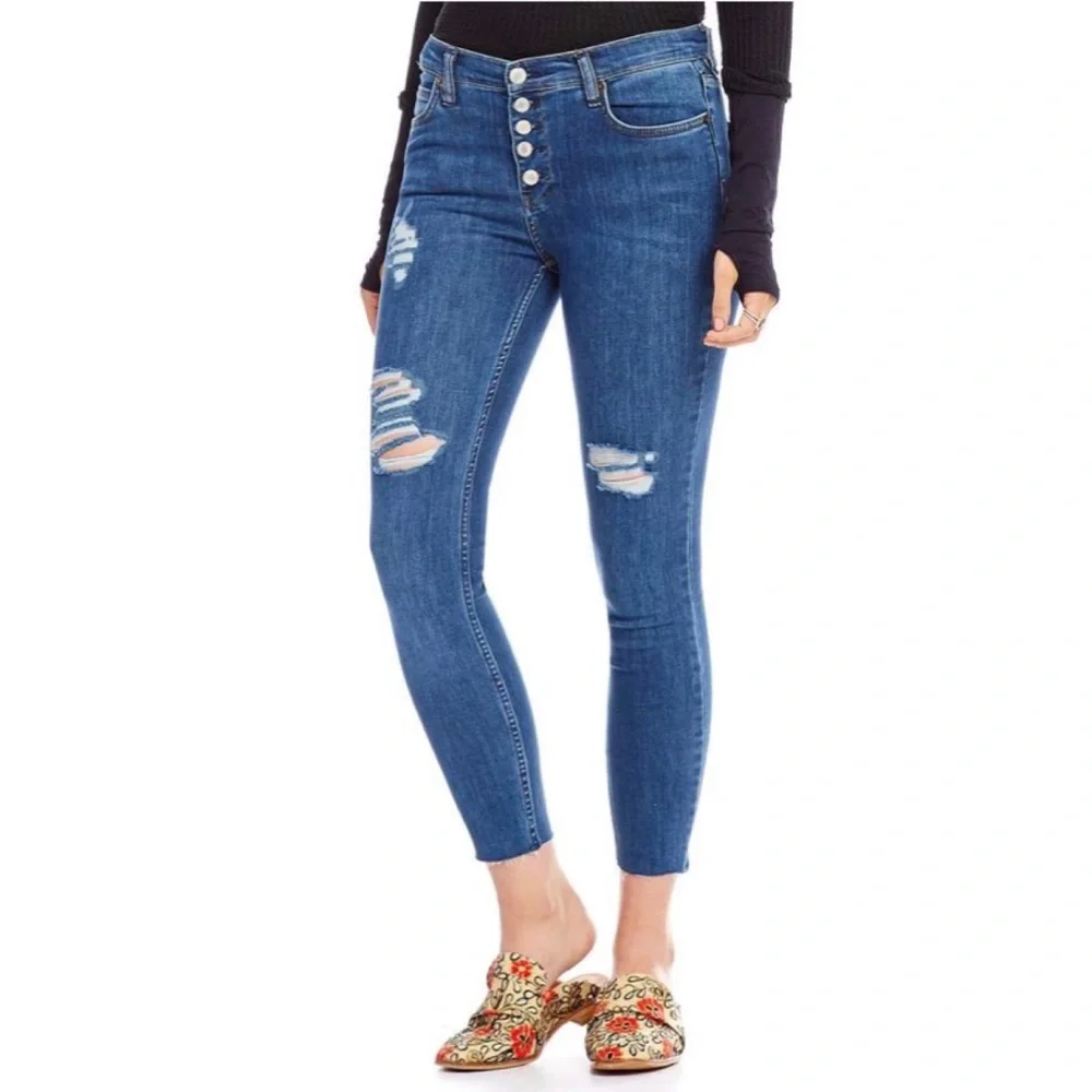 Free People Light Wash Jeans